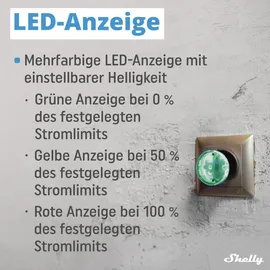 Shelly AZ Plug Schwarz - WLAN Smarte-Steckdose, Leistungsmessung, 12A, 2500W, Frustration-Free Setup, Zeitschaltuhr, Alexa-Zertifizierter Stecker, Smart Home, Kein Hub Erforderlich, Heizung & Kühlung
