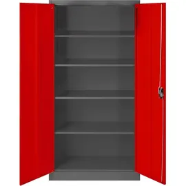 Jan Nowak C001 Aktenschrank 185 x 90 x 40 cm rot