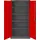 Jan Nowak C001 Aktenschrank 185 x 90 x 40 cm rot