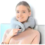 InnovaGoods Massage Nackenkissen Vibrationsmassage Grau