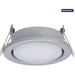 Megatron Einbauleuchte MEGATRON PLANEX max. 15W, GX53, ohne Leuchtmittel, Silber matt MT76341