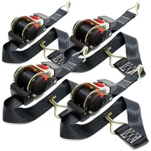 Wiltec Spanngurte Automatik 4er Set 750 daN 1,8 m x 50 mm