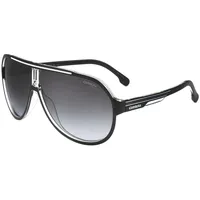 Carrera 1057/s 80S/9O BLACK WHITE Sunglasses Men Propionate, Standard, 64 - 64 (XL)