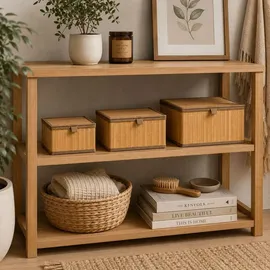5five simply smart Simply Smart Aufbewahrungsbox 16 cm x 32,8 cm x 25,5 cm 3-tlg. braun
