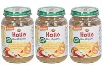 Holle Pomme et pêche bio 3x190 g