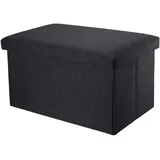 Intirilife Sitzbank Faltbar Diamant Schwarz 49 x 30 x 30 cm