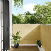 VidaXL Balkon Sichtschutz, Balkonbespannung mit Aluminium-Ösen, Balkonverkleidung Wasserfest, Balkonabdeckung