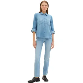Tom Tailor 1041221 Denim Look Bluse Clean Mid Stone Blue Denim 36