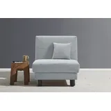 Ell + Ell Sessel Enny Polyester 85 x 85 x 100 cm Blau mit Rollen