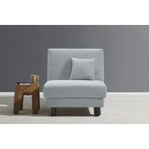 Ell + Ell Sessel Enny Polyester 85 x 85 x 100 cm Blau mit Rollen