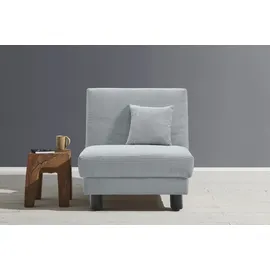 Ell + Ell Sessel Enny Polyester 85 x 85 x 100 cm Blau mit Rollen
