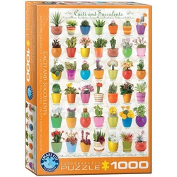 EUROGRAPHICS Puzzle »Kakteen und Sukkulenten 1000-Teile Puzzle«, Puzzleteile bunt