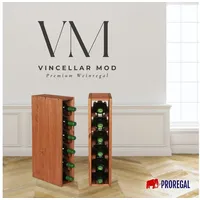 Proregal Weinregal 60 x 12 x 30 cm Braun