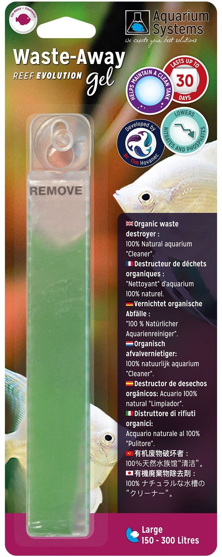 Aquarium Systems Waste-Away Gel Freshwater 1 St