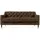 konsimo® Chesterfield Sofa 2-Sitzer Braun