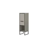xonox.home Standschrank Bagno 30 x 101 x 32 cm Grau/Schwarz