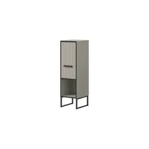xonox.home Standschrank Bagno 30 x 101 x 32 cm Grau/Schwarz