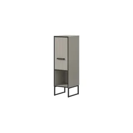 xonox.home Standschrank Bagno 30 x 101 x 32 cm Grau/Schwarz