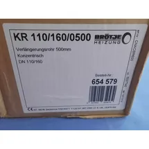 Brötje Verlängerungsrohr 110/160 500mm konzentrisch