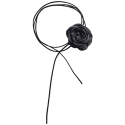 SOHO Rose Choker Halskette Ketten   Schwarz 