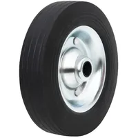 VidaXL Rad für Anhänger-Stützrad Ø20x5 cm Vollgummi und Stahl