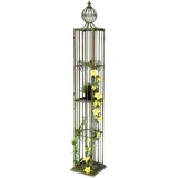 DanDiBo Ambiente DanDiBo Rosensäule Rosenturm Rankhilfe Metall 230 cm Ranksäule 93970 Rankgitter Rosen Säule Garten