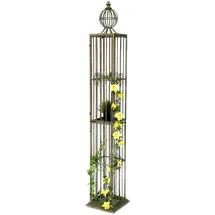 DanDiBo Ambiente DanDiBo Rosensäule Rosenturm Rankhilfe Metall 230 cm Ranksäule 93970 Rankgitter Rosen Säule Garten