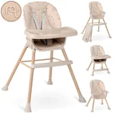 NUKIDO Höhenverstellbarer Hochstuhl Babystuhl Kinderhochstuhl mit Fußstütze Tilo