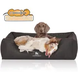 Knuffelwuff Tierbett Hundebett Tampa, Orthopädisch schwarz 63 cm x 85 cm