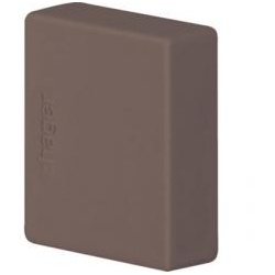 tehalit Endstück zu Kanalsystem LF/LFH 20x20mm braun