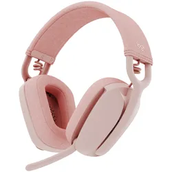 Logitech Zone Vibe 100 Bluetooth-Headset, Geräuschunterdrückung, Bis zu 18h Gesprächszeit, Leicht und komfortabel, Rose