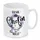 Herzbotschaft Kaffeetasse 0,3 l Weiß
