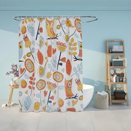 Relaxdays Duschvorhang 180 x 200 cm mehrfarbig