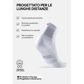 Danish Endurance Long Distance Tennissocken 3er Pack Weiß 43-47