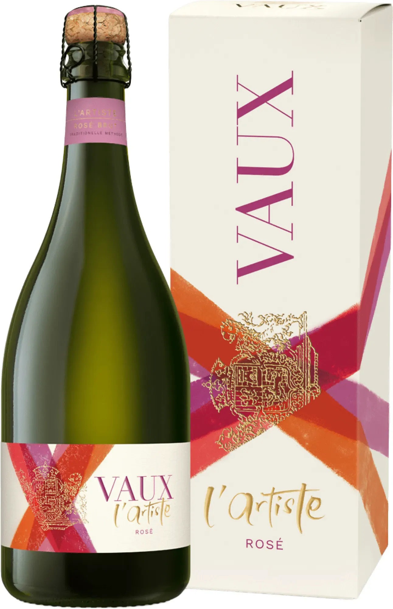 Schloss Vaux »l'Artiste« Sekt Rosé Brut in Geschenkverpackung