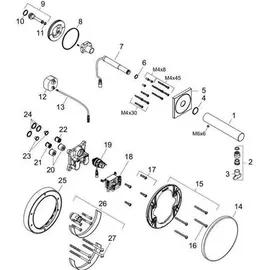 Hansgrohe Axor Uno Elektronik-Waschtischmischer Brushed Nickel