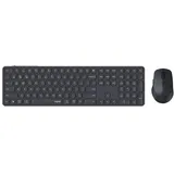 Rapoo 9810M, Maus und Tastatur Set, kabellos, Dunkelgrau