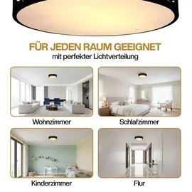 monzana Sternenhimmel 1-flg. rund schwarz