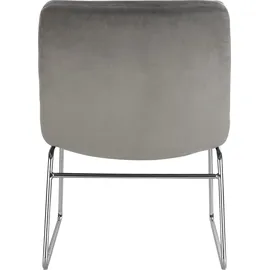 Home Affaire Sessel HOME AFFAIRE "Gil, Loungesessel Wohnzimmer", grau, B:61cm H:88cm T:74cm, Samtvelours (100% Polyester), Sessel, Sessel, Samtvelours Bezug, in drei Farbvarianten, Sitzhöhe 47,5 cm