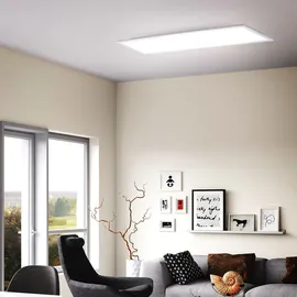 B.K.Licht - 24W, 2600lm, dimmbar, Fernbedienung, cct, Weiß
