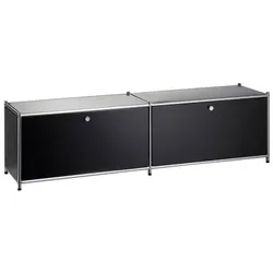 Metall TV-Bank schwarz