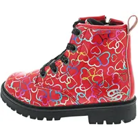 Dockers by Gerli Kinderschuhe Mädchen Schnürstiefel Rot Freizeit, Schuhgröße:27