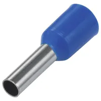 TRU Components 1091271 Aderendhülse 2.5 mm2 Teilisoliert Blau 100