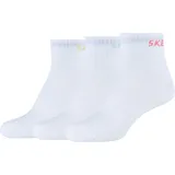 SKECHERS Sportsocken Mädchen 3PPK Wm Mesh Ventilation Quarter Socks weiß 35/38