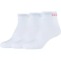 SKECHERS Sportsocken Mädchen 3PPK Wm Mesh Ventilation Quarter Socks weiß 35/38