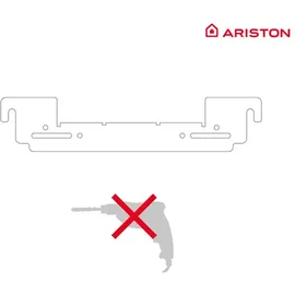 Hotpoint Ariston Instafix, Universal-Halterung für elektrische Warmwasserbereiter, Montagezubehör und Werkzeuge, zur Installation von elektrischen Warmwasserbereitern, hergestellt für Installation in Spanien,