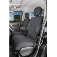 Walser Passform Auto-Sitzbezug, Transporter-Schonbezug Stoff kompatibel mit Citroen Berlingo,