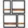 SIT Möbel Wandregal-Set 60 x 25 x 75 cm Antikschwarz