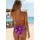 VENICE BEACH Bikini-Hose Damen Lila/Mehrfarbig 34