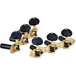 Ortega Konzertgitarren Mechaniken Deluxe Gold Schwarz - Mechanik